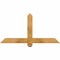Ekena Millwork Eugene Rough Sawn Timber Gable Bracket, Western Red Cedar, 48"W x 24"H x 2"D x 4"F, 12/12 Pitch GBW048X24X0204EUG00RWR - alternate 1
